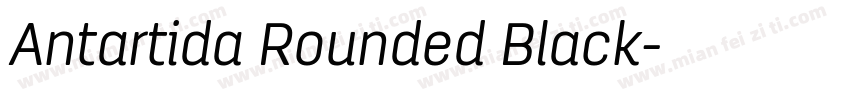 Antartida Rounded Black字体转换